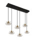 Fiore Cluster Pendant Ceiling Light Matt Black 6x G9-2