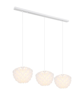 Irene Bar Pendant Ceiling Light White 3x E14-1