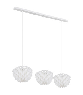 Irene Bar Pendant Ceiling Light White 3x E14-2
