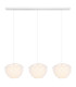 Irene Bar Pendant Ceiling Light White 3x E14-3