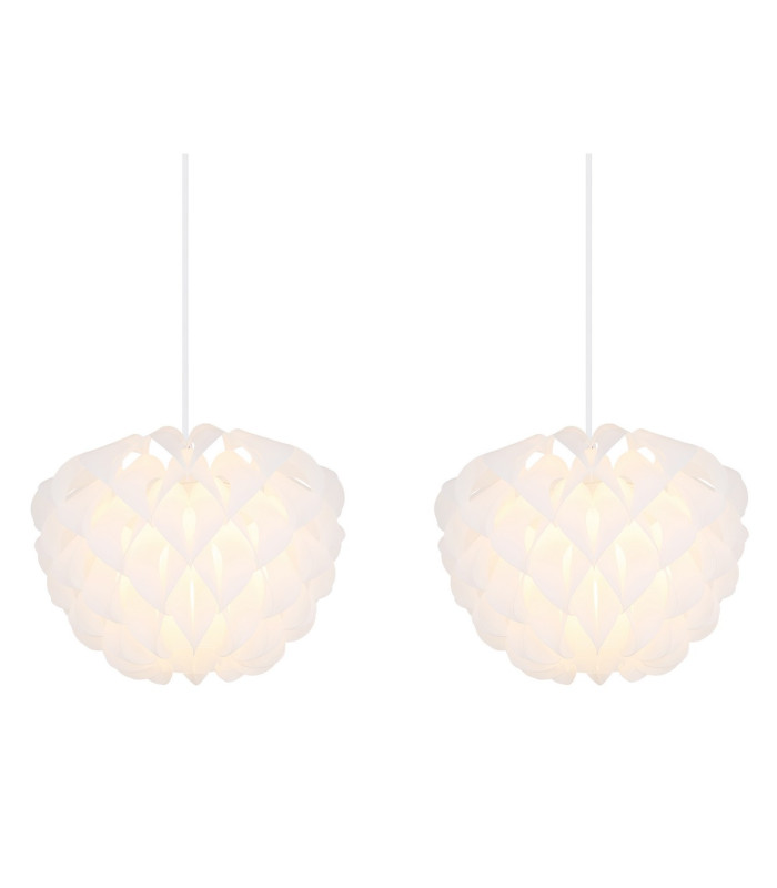 Irene Bar Pendant Ceiling Light White 3x E14-4