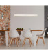 Verena Bar Pendant Ceiling Light Nickel Matt LED 3000K-5