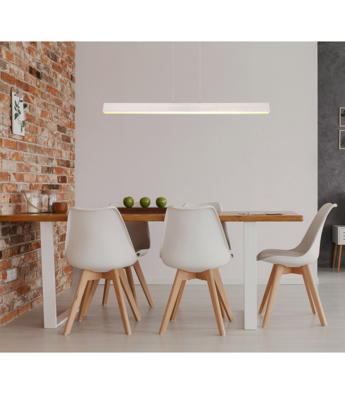 Verena Bar Pendant Ceiling Light Nickel Matt LED 3000K-5