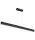 Verena Bar Pendant Ceiling Light Matt Black LED 3000K-2