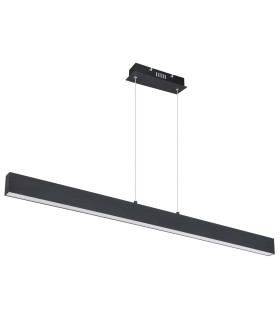 Verena Bar Pendant Ceiling Light Matt Black LED 3000K-2