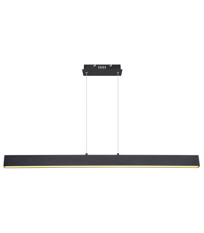 Verena Bar Pendant Ceiling Light Matt Black LED 3000K-3