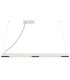 Hodari Bar Pendant Ceiling Light White Glass Shade LED Dimmable 3000-6000K Remote Control-3