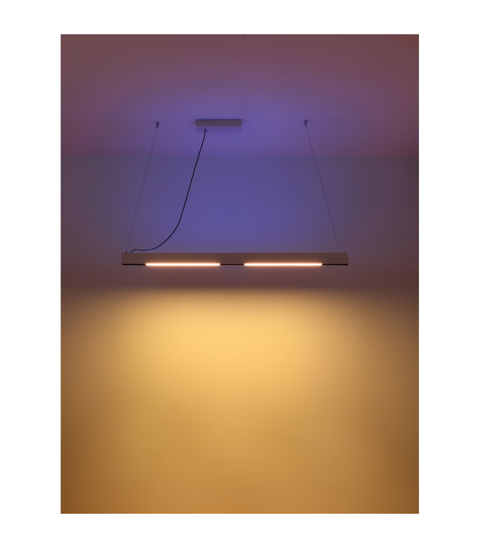 Hodari Bar Pendant Ceiling Light White Glass Shade LED Dimmable 3000-6000K Remote Control-12