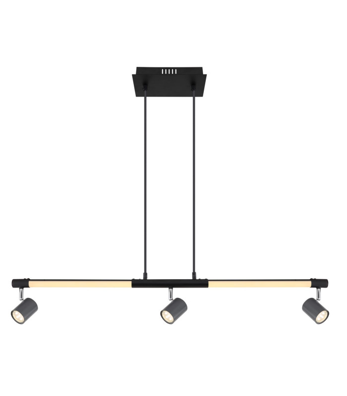 Hl Bar Pendant Ceiling Light Matt Black LED 3000K-3