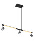 Hl Bar Pendant Ceiling Light Matt Black LED 3000K-6