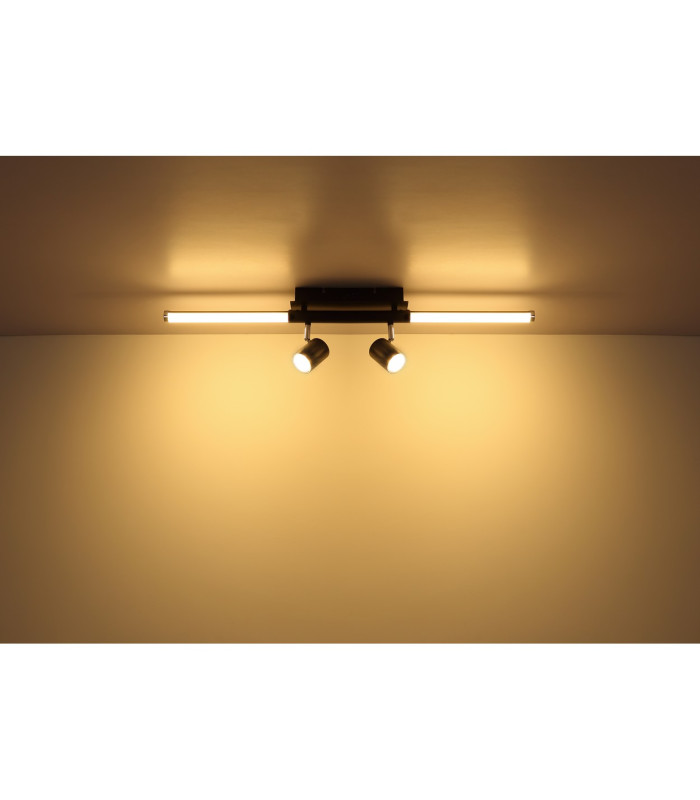 Hl Bar Pendant Ceiling Light Matt Black LED 3000K-7