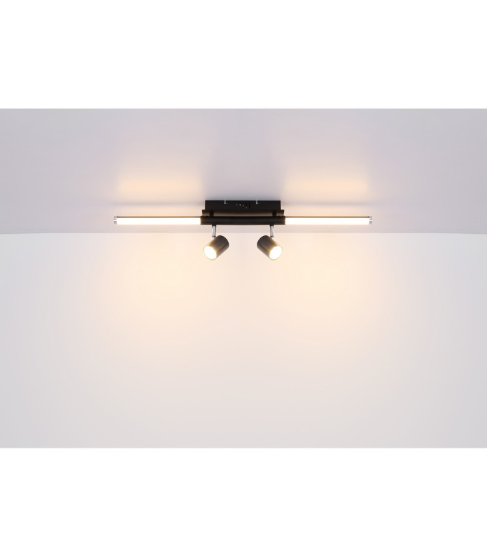 Hl Bar Pendant Ceiling Light Matt Black LED 3000K-8