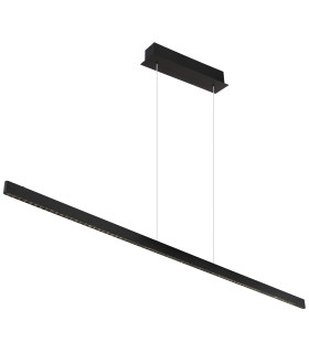Dentsy 150cm Bar Pendant Ceiling Light Matt Black LED 4000K Touch Dimmer-1