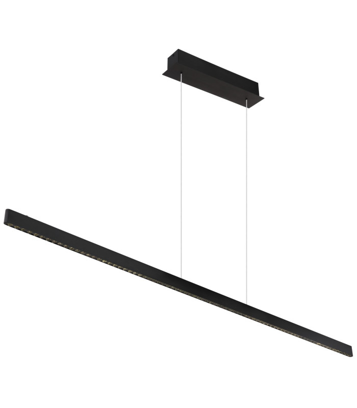Dentsy 150cm Bar Pendant Ceiling Light Matt Black LED 4000K Touch Dimmer-1