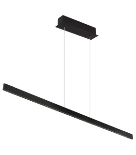 Dentsy 120cm Bar Pendant Ceiling Light Matt Black LED 4000K Touch Dimmer-1