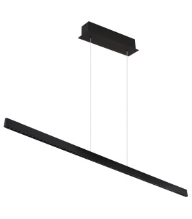 Dentsy 120cm Bar Pendant Ceiling Light Matt Black LED 4000K Touch Dimmer-2