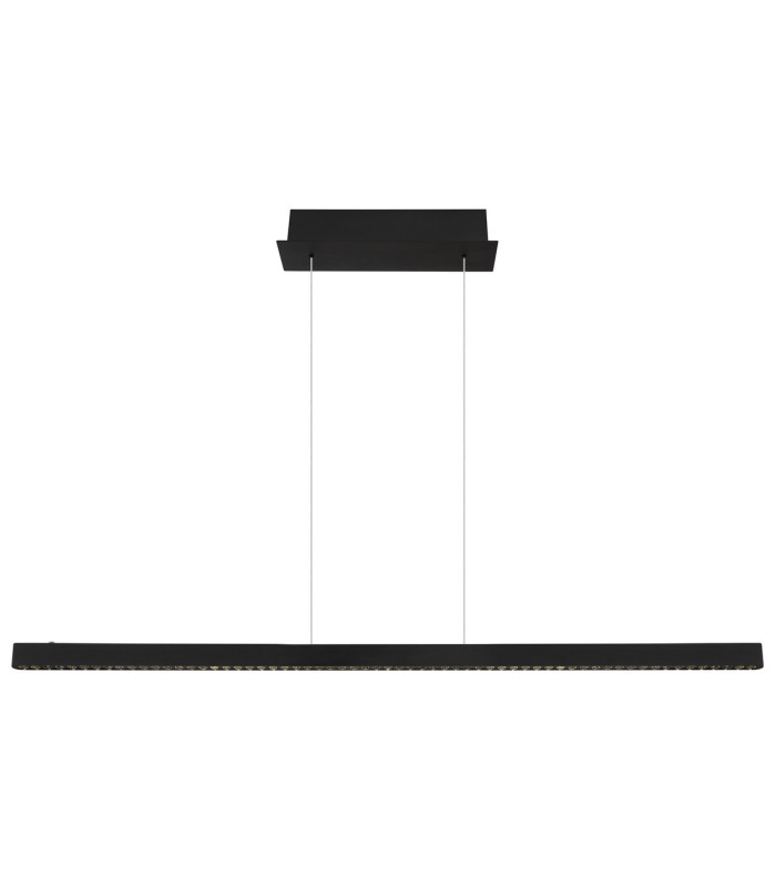 Dentsy 120cm Bar Pendant Ceiling Light Matt Black LED 4000K Touch Dimmer-3