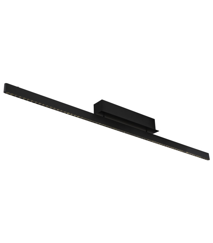 Dentsy 120cm Bar Pendant Ceiling Light Matt Black LED 4000K Touch Dimmer-4