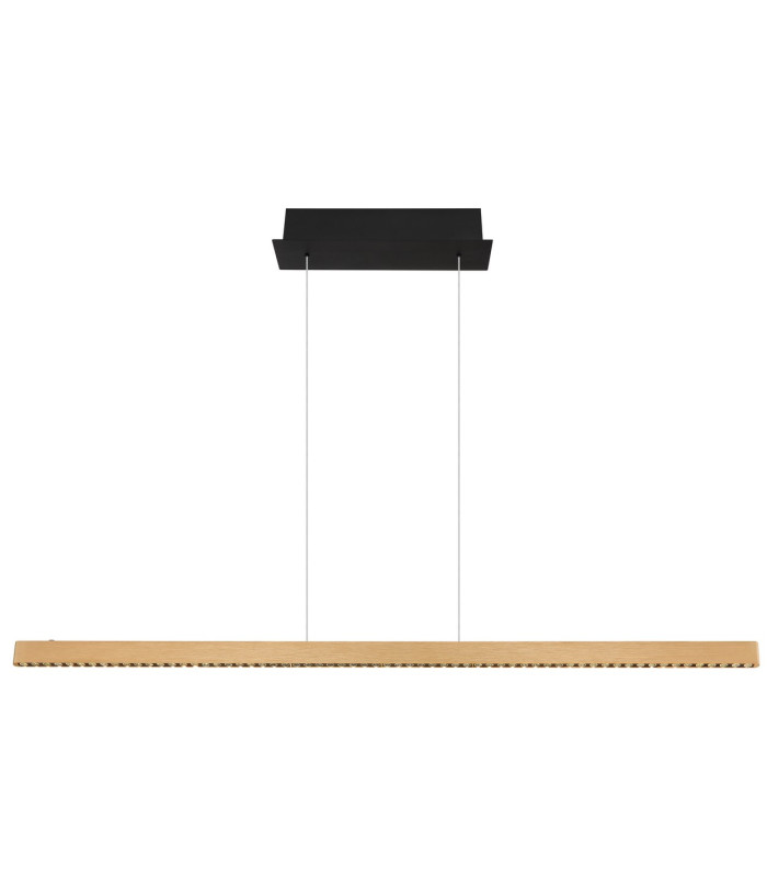 Dentsy 120cm Bar Pendant Ceiling Light Matt Gold LED 4000K Touch Dimmer-3
