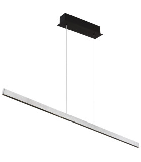 Dentsy 120cm Bar Pendant Ceiling Light Matt Silver LED Dimmable 4000K Touch Dimmer-1