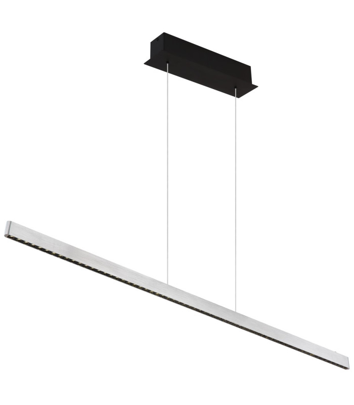 Dentsy 120cm Bar Pendant Ceiling Light Matt Silver LED Dimmable 4000K Touch Dimmer-1