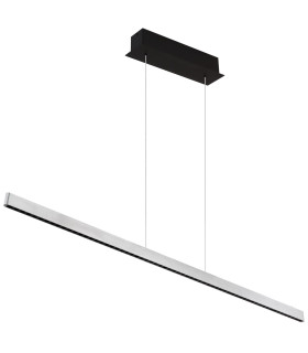 Dentsy 120cm Bar Pendant Ceiling Light Matt Silver LED Dimmable 4000K Touch Dimmer-2
