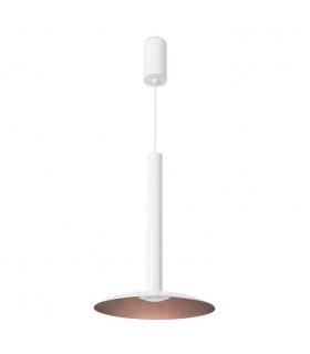 Dome Ceiling Pendant Light White, Antique Bronze with Shade White - 1