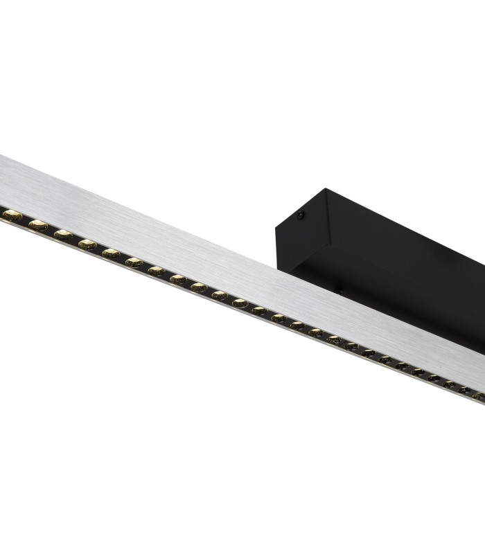 Dentsy 120cm Bar Pendant Ceiling Light Matt Silver LED Dimmable 4000K Touch Dimmer-4