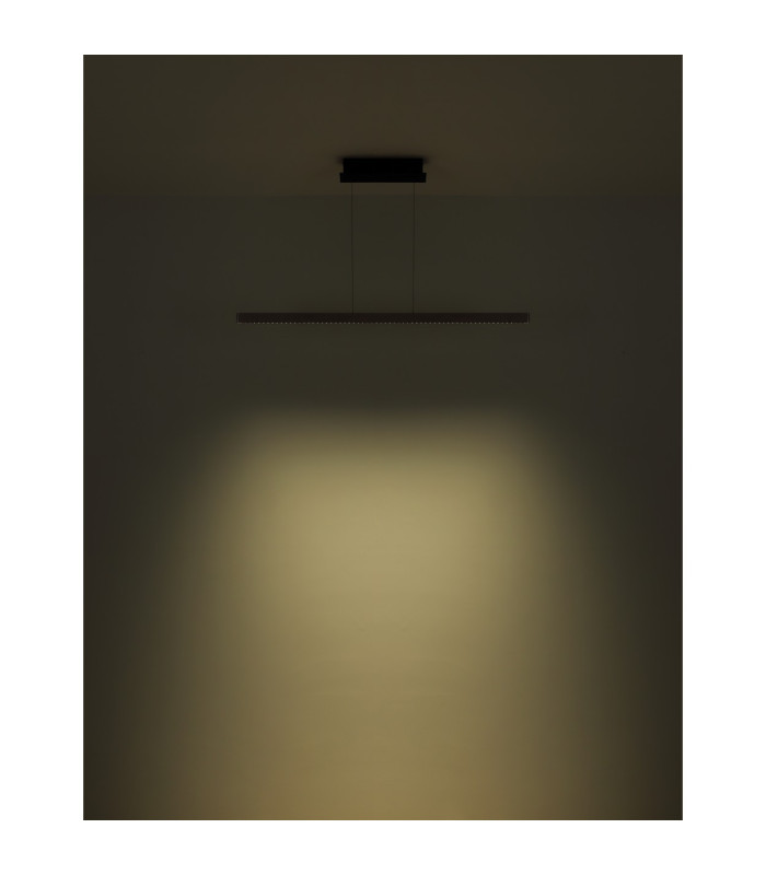 Dentsy 120cm Bar Pendant Ceiling Light Matt Silver LED Dimmable 4000K Touch Dimmer-6