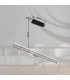 Dentsy 120cm Bar Pendant Ceiling Light Matt Silver LED Dimmable 4000K Touch Dimmer-10