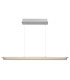 Muriella Bar Pendant Ceiling Light Aluminium Brushed Clear Glass Shade LED 3000K-3