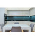 Muriella Bar Pendant Ceiling Light Aluminium Brushed Clear Glass Shade LED 3000K-6