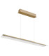 Muriella Bar Pendant Ceiling Light Brass-Coloured Matt Satined Glass Shade LED 3000K-2