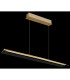 Muriella Bar Pendant Ceiling Light Brass-Coloured Matt Satined Glass Shade LED 3000K-4