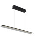 Muriella Bar Pendant Ceiling Light Matt Black Smoke Glass Shade LED 3000K-1