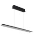 Muriella Bar Pendant Ceiling Light Matt Black Smoke Glass Shade LED 3000K-2