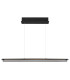 Muriella Bar Pendant Ceiling Light Matt Black Smoke Glass Shade LED 3000K-3