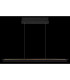 Muriella Bar Pendant Ceiling Light Matt Black Smoke Glass Shade LED 3000K-5