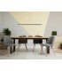 Muriella Bar Pendant Ceiling Light Matt Black Smoke Glass Shade LED 3000K-6