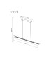 Muriella Bar Pendant Ceiling Light Matt Black Smoke Glass Shade LED 3000K-7