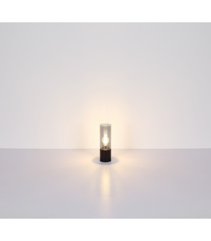 Annika Cluster Pendant Ceiling Light Matt Black Smoke Glass Shade 3x E27-5
