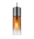 Annika Slim Pendant Ceiling Light Matt Black Copper Glass Shade 1x E27-3
