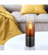 Annika Cylindrical Table Lamp Gunmetal Copper Glass Shade 1x E27-7