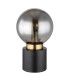 Marka Globe Table Lamp Matt Black Gold Smoke Glass Shade 1x E14-2
