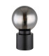 Marka Globe Table Lamp Matt Black Smoke Glass Shade 1x E14-2