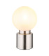 Marka Globe Table Lamp Nickel Matt Opal Glass Shade 1x E14-1