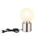 Marka Globe Table Lamp Nickel Matt Opal Glass Shade 1x E14-3