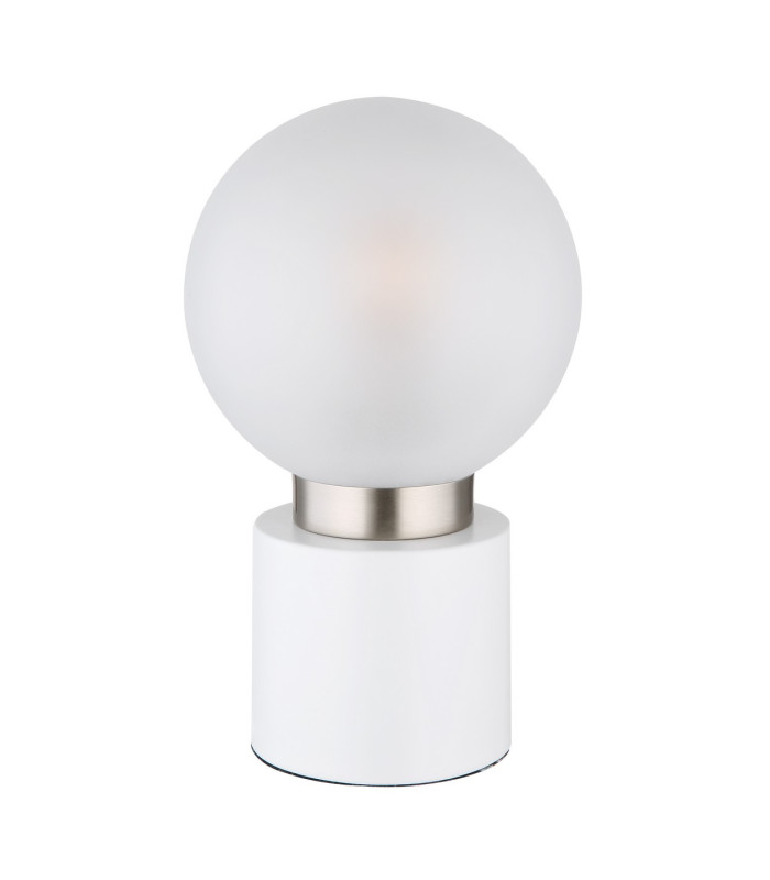 Marka Globe Table Lamp White Matt Opal Glass Shade 1x E14-2