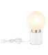 Marka Globe Table Lamp White Matt Opal Glass Shade 1x E14-3