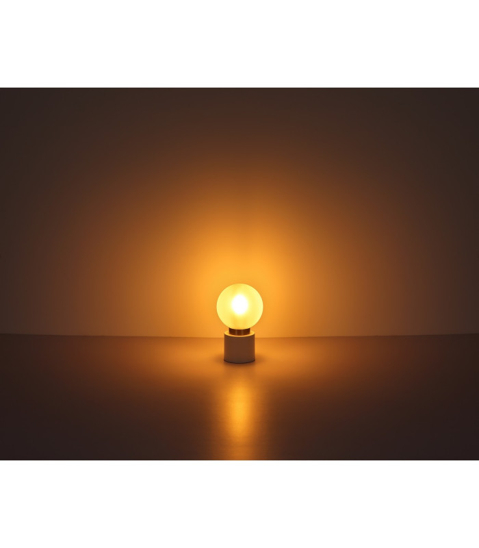 Marka Globe Table Lamp White Matt Opal Glass Shade 1x E14-4